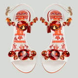 Dolce & Gabbana Stone-embroidered leather sandals