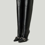Gucci Boulevard Horsebit leather knee boots