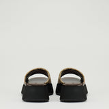 Gucci GG Supreme jacquard canvas platform slides