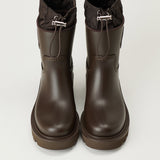 Moncler Kickstream shell-trimmed rubber boots