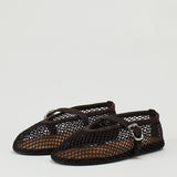 Alaïa Fishnet ballet flats