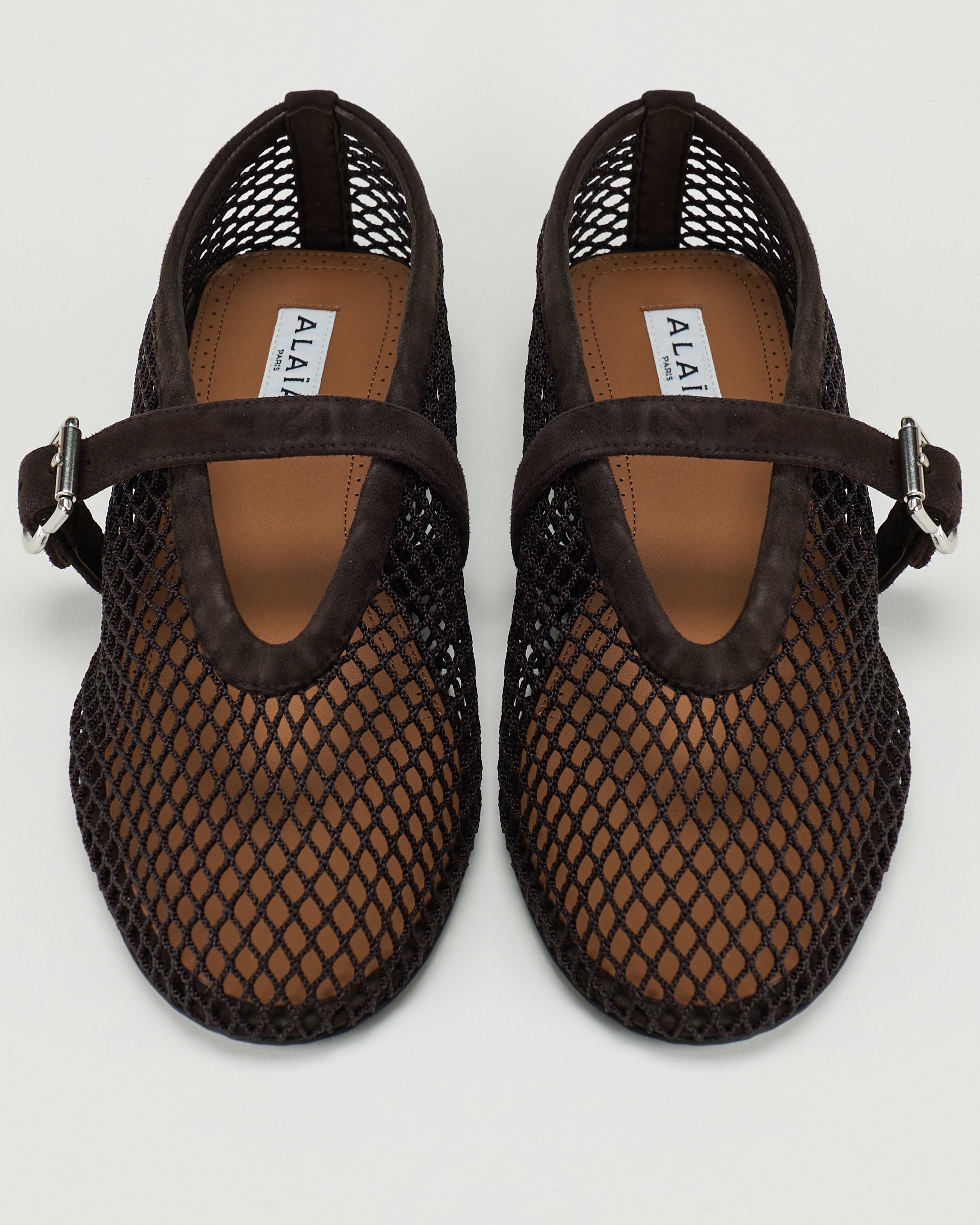 alaia fish net Alaïa Fishnet ballet flats – Luisa World