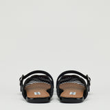 Alaïa Fishnet leather-trimmed flats