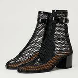Alaïa Fishnet ankle boots