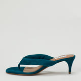 Alaïa Suede heel thong mules