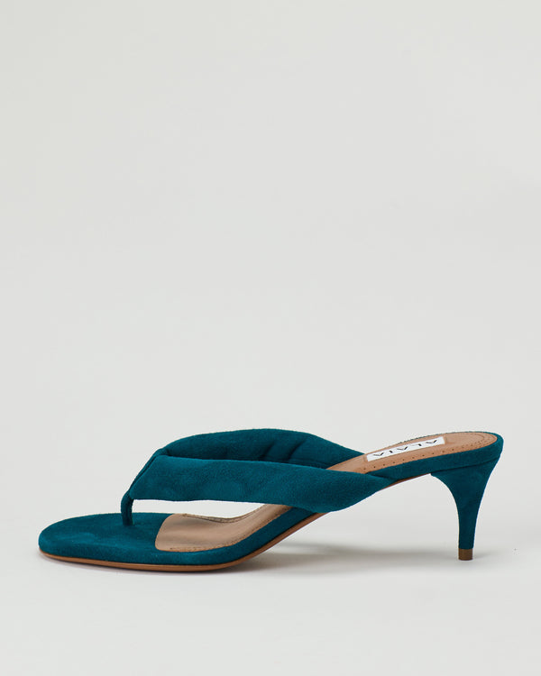Alaïa Suede heel thong mules