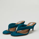 Alaïa Suede heel thong mules