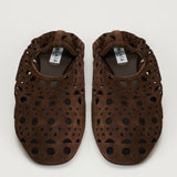 Alaïa Neo Vienne perforated suede ballet flats