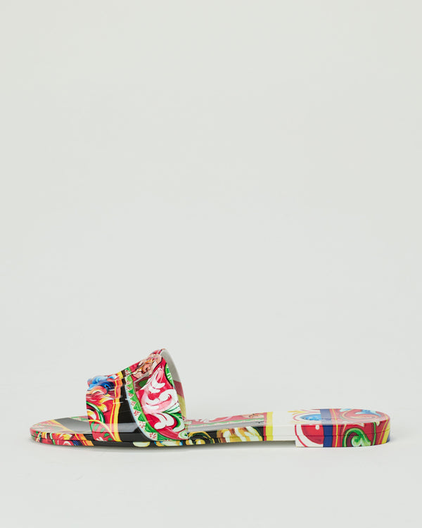 Dolce & Gabbana Carretto-print slides