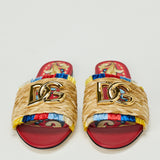 Dolce & Gabbana Raffia flat slides