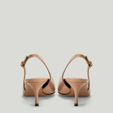Dolce & Gabbana DG patent-leather slingback pumps