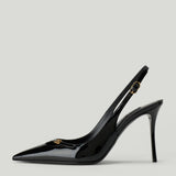 Dolce & Gabbana logo slingback pumps