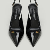 Dolce & Gabbana logo slingback pumps