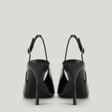 Dolce & Gabbana logo slingback pumps