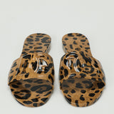 Dolce & Gabbana Bianca leopard-print rubber flats