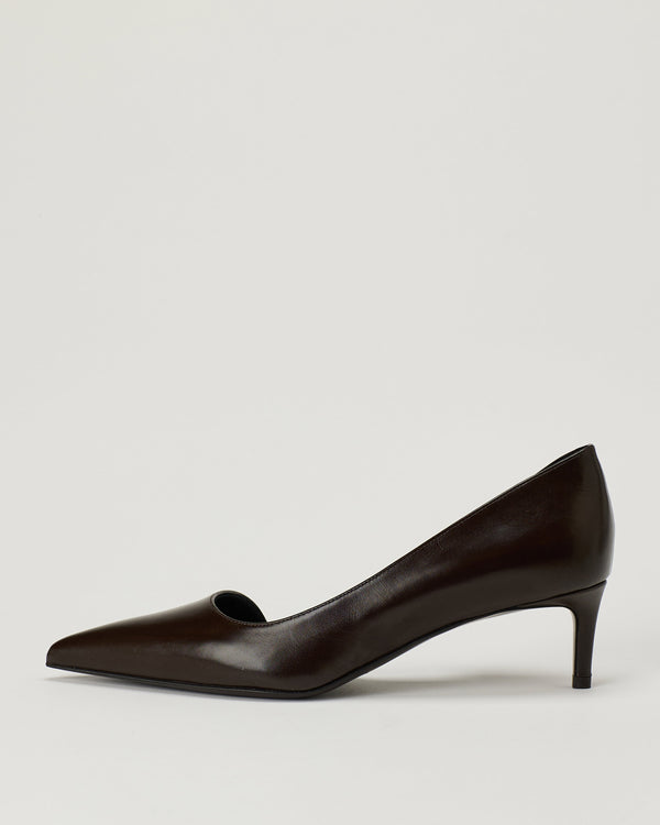 Khaite Jett D'Orsay leather pumps
