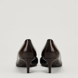 Khaite Jett D'Orsay leather pumps