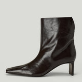 Khaite Ona leather ankle boots