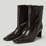 Khaite Ona leather ankle boots