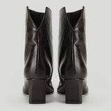 Khaite Ona leather ankle boots