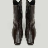 Khaite Ona leather ankle boots