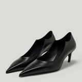 KHAITE Valerie low leather pumps
