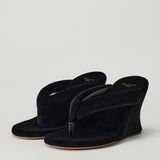 Balenciaga Gaeta 90 velvet wedge sandals