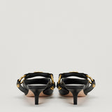 Balenciaga City embellished leather mules
