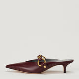 Balenciaga City embellished leather mules
