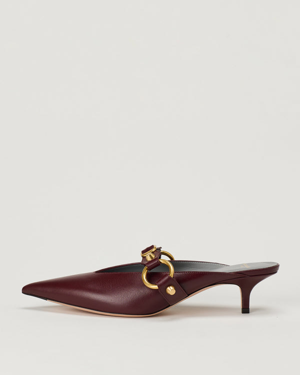 Balenciaga City embellished leather mules