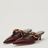 Balenciaga City embellished leather mules