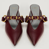 Balenciaga City embellished leather mules