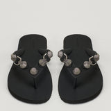 Balenciaga Cagole rubber flip flops