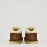 Miu Miu Suede shearling-lined loafers