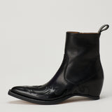 Maison Margiela Flame-embroidered cowboy boots