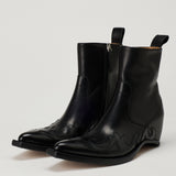 Maison Margiela Flame-embroidered cowboy boots