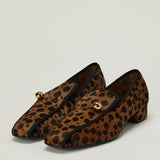 Herbert Levine Showtime leopard-print loafer pumps