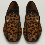 Herbert Levine Showtime leopard-print loafer pumps