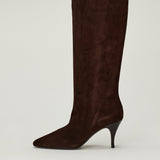 Herbert Levine Silhouette suede knee-high boots