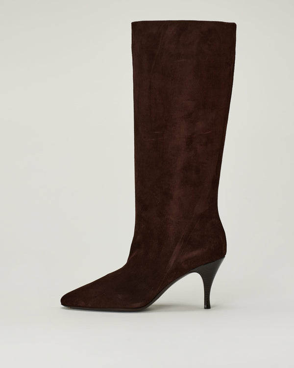 Herbert Levine Silhouette suede knee-high boots