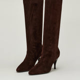 Herbert Levine Silhouette suede knee-high boots