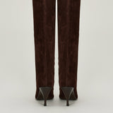 Herbert Levine Silhouette suede knee-high boots