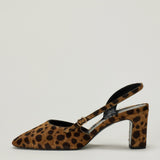 Herbert Levine Ask Around calf hair slingback pumps