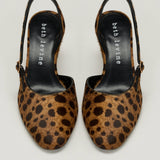 Herbert Levine Ask Around calf hair slingback pumps