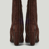 Herbert Levine Zip-fastening panelled suede ankle boots