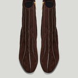 Herbert Levine Zip-fastening panelled suede ankle boots