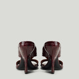 Dries Van Noten Glossed ostrich leather mules
