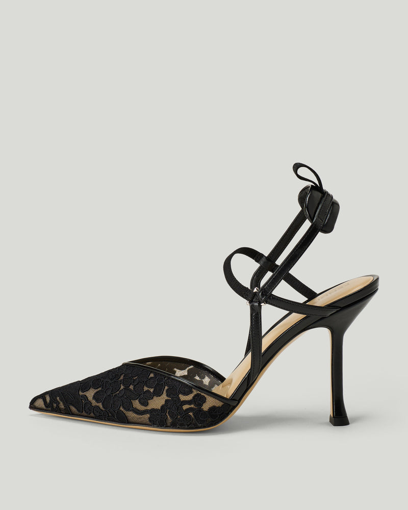 Fendi Colibrì lace slingback pumps