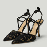 Fendi Colibrì lace slingback pumps