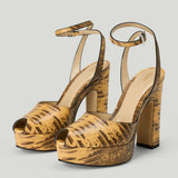 Fendi After 9 printed calfskin sandals